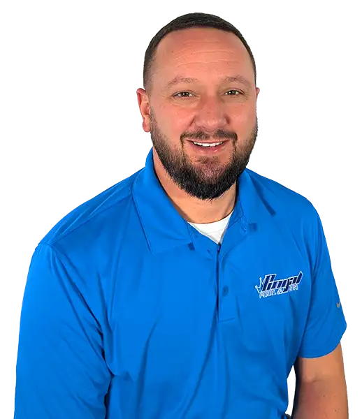 Royal Pool & Spa technician in a Royal Pool & Spa polo